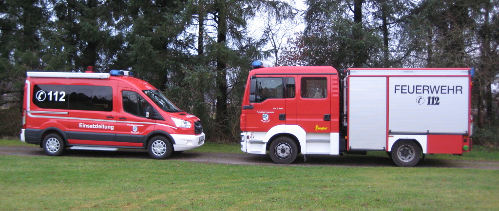 Einsatzleitwagen 1 und Mehrzwecklöschfahrzeug