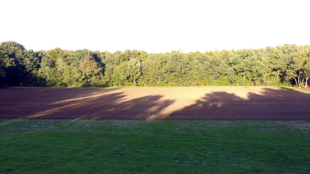 Sportplatz - gefräst